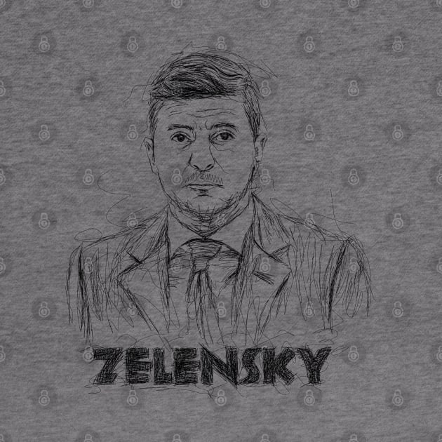 Zelenskyy scribble art. by Rezall Revolution